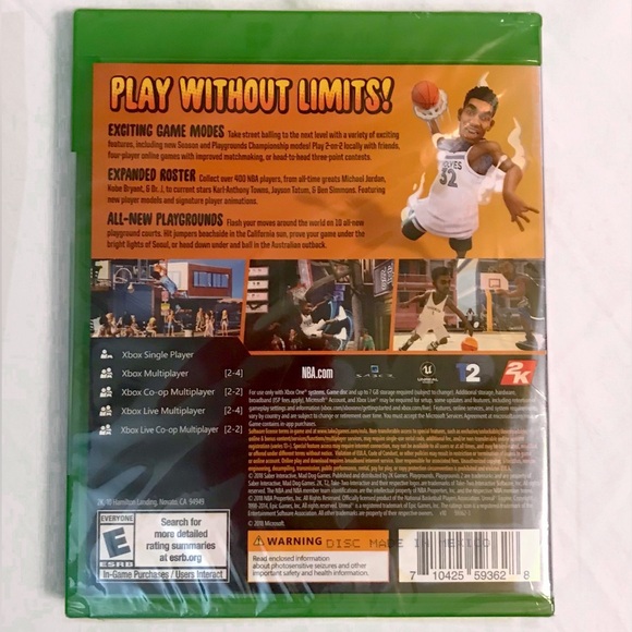 NEW & FACTORY SEALED! Xbox One NBA 2K PLAYGROUNDS 2 Basketball Street Hoops - Picture 3 of 15